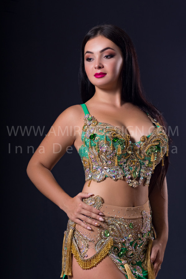 Professional bellydance costume (classic 216a)